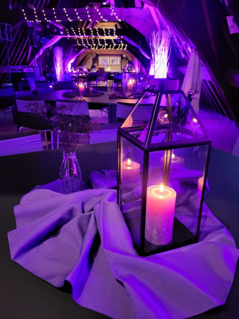 Het verjaardagsfeest van Ilse was in thema "mystiek" en "paars". 